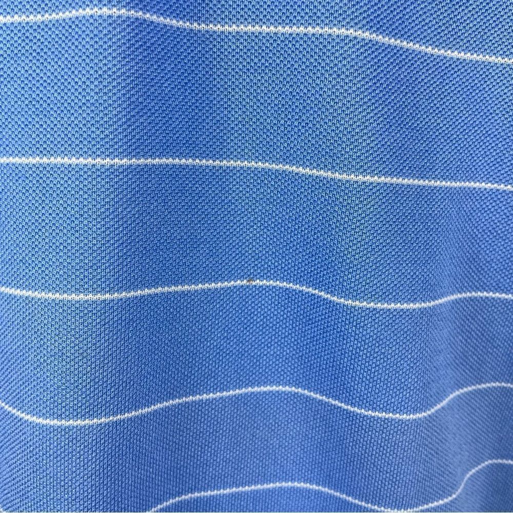 Men's Polo Ralph Lauren Blue & White‎ Striped Cotton Polo XL - Picture 5 of 5